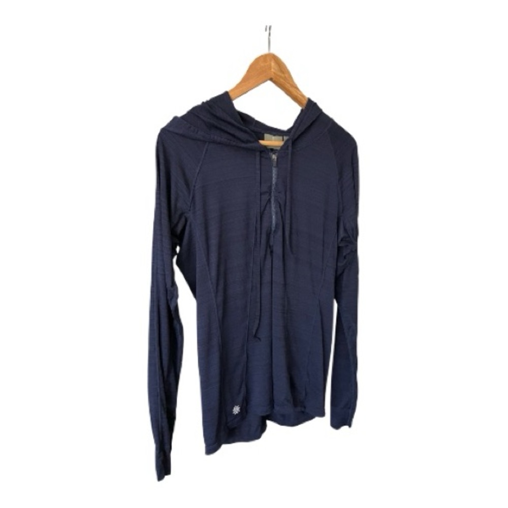 Athleta Half-zip Hoodie Navy Active Lightweight size L